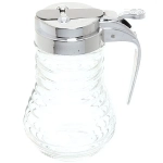 Сахарница стеклянная с дозатором крышка под металл