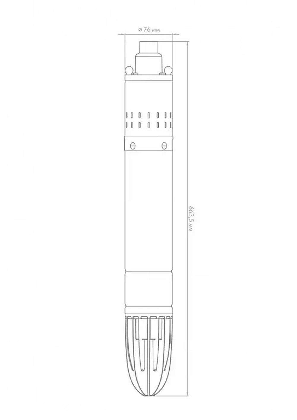 Насос погружной "Винтовик" Джилекс 35/95 кабель 20м