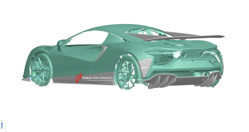 Карбоновый задний спойлер для McLaren Artura Артура тюнинг