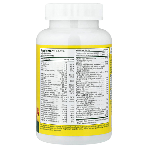 NaturesPlus, Source of Life®, оригинальные таблетки, добавка с мультивитаминами и минералами, 180 таблеток