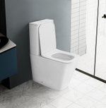 Унитаз компакт Abber Rechteck AC1210TMW Белый матовый с бачком и сиденьем Микролифт