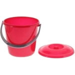 Ведро с крышкой Соло 5л перламутровое красное С631ККРА