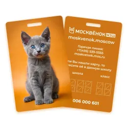 Карта Москвёнок CATS №11 (проход + питание)