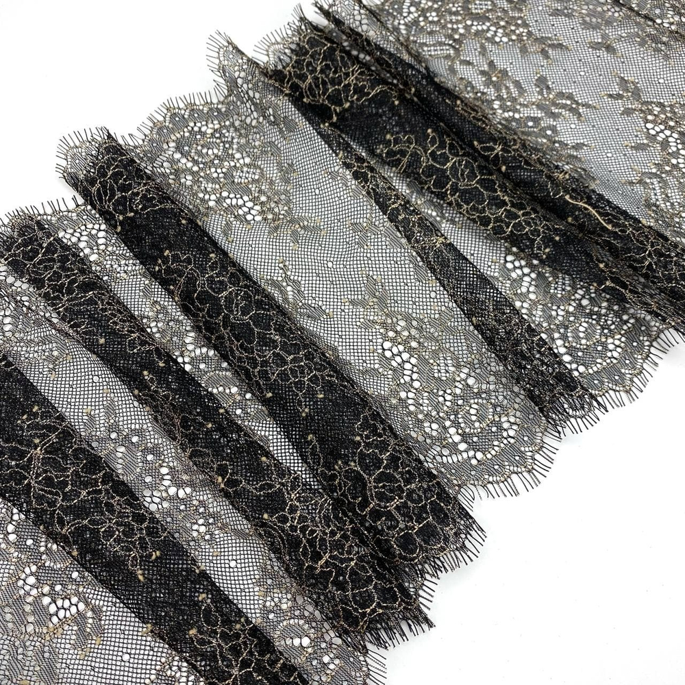 Шантильи черное/золото 22 см