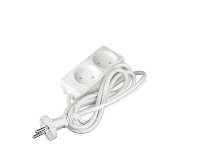 Удлинитель 2х1.5м без заземл. 10А IP20 2.2кВт ПВС Союз 481S-1201