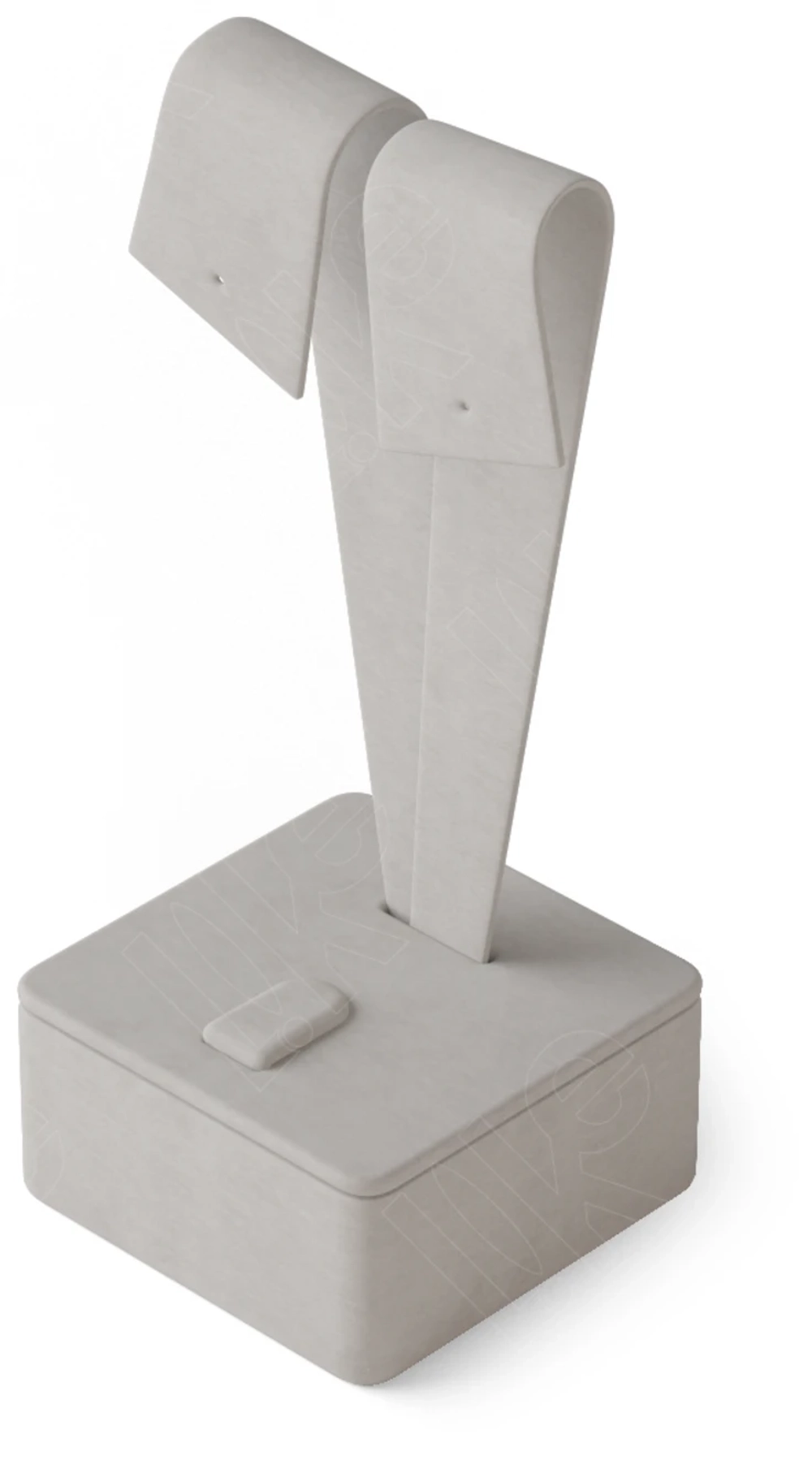 Подставка для гарнитура с двумя отверстиями и язычком 120 мм