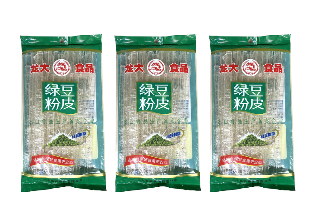 Лапша стеклянная бобовая Long Da Mung Bean Sheet 200 г, 3 шт