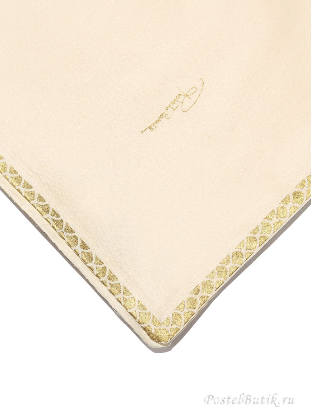 Постельное белье семейное Roberto Cavalli Gold бежевое