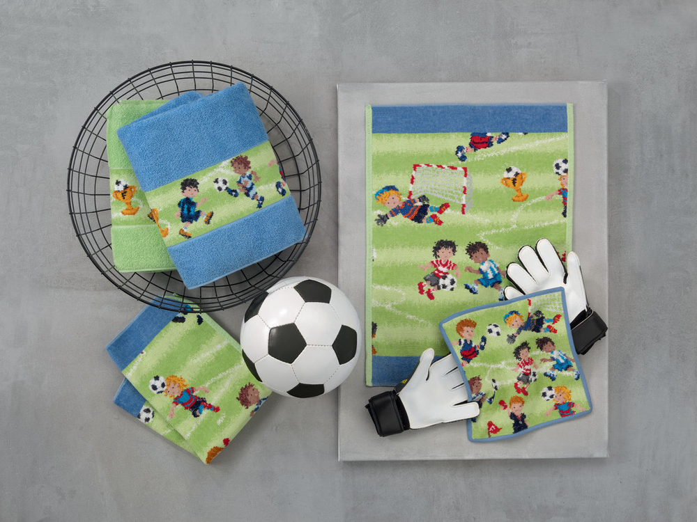 Салфетка 25x25 Feiler Soccer Jeans Blau джинсово-голубая