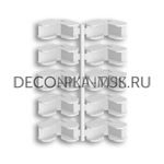 Соединитель плинтуса Дюра угловой- 001 Белый (в наборе 10шт на 5 угловых соединений)