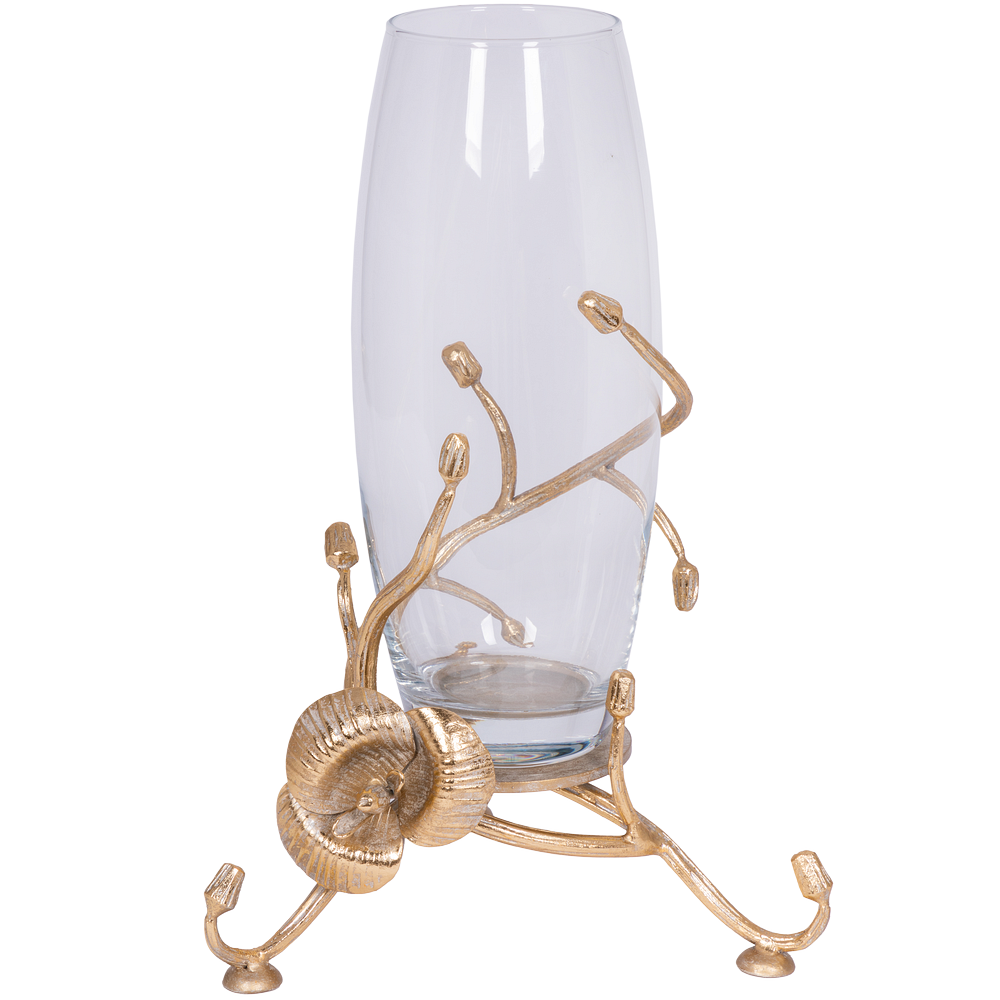 Ваза Орхидея Найс Мраморное золото