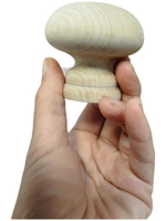 Ручка деревянная кнопка межкомнатная, для двери 60 мм