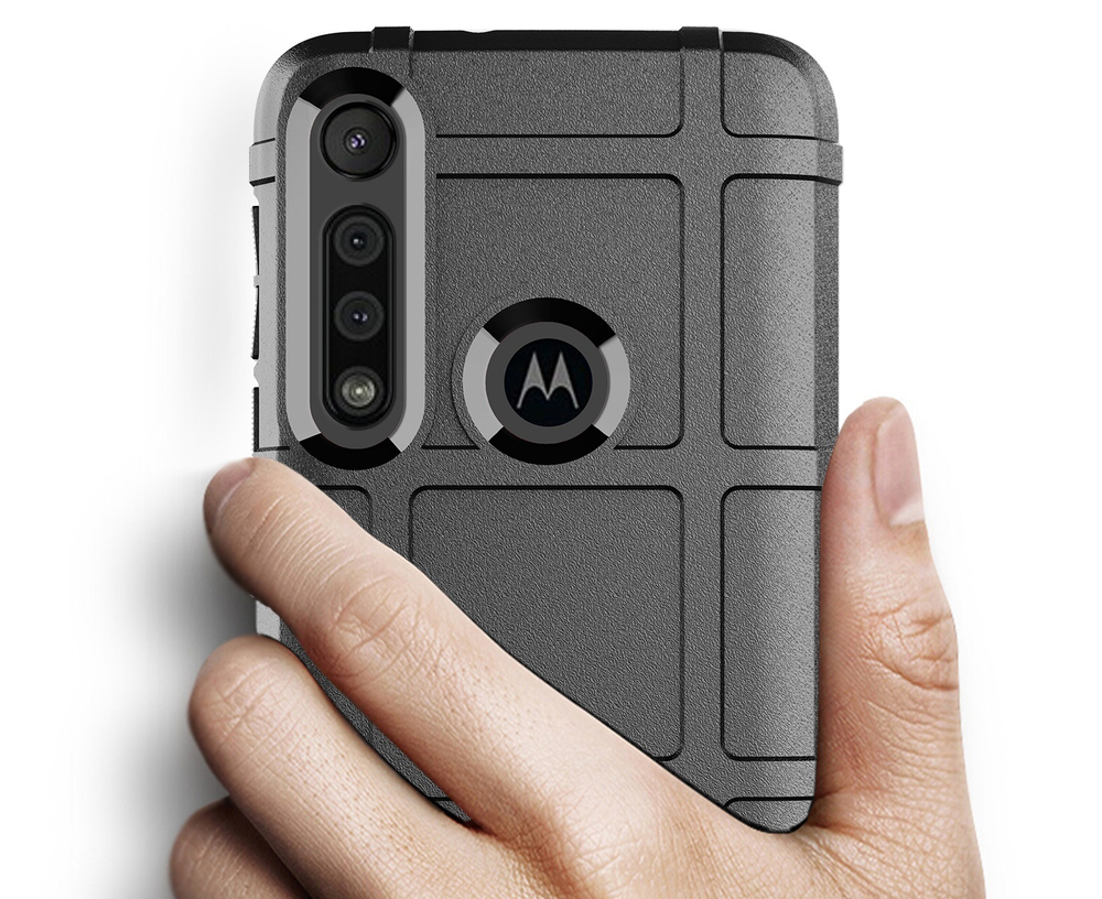 Чехол для Motorola Moto G8 Play (One Macro) цвет Black (черный), серия Armor от Caseport