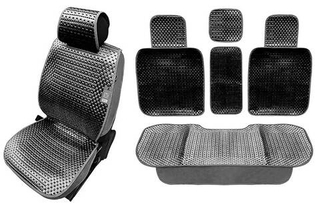 Накидки сидений ПОЛНЫЙ Coolpart MAXIMAL LUX (кт 5пр) - JJ-93-BLBL черный/ черный A