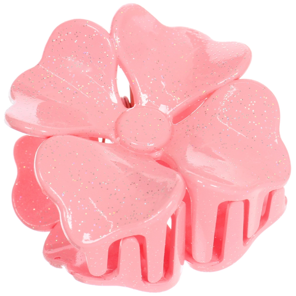 Заколка - краб для волос «AKS - SALVATORE», микс 6 цветов, нежный цветок, 6,5*6,5см