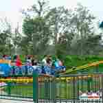 Детский аттраккцион-горка «Паровозик из Ромашково», 6 кабин 12 мест, 16×9×4 м