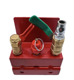 Домкрат подкатной пневматический 3т(6-12bar, h min 150мм, h max 400мм), 3 подушки