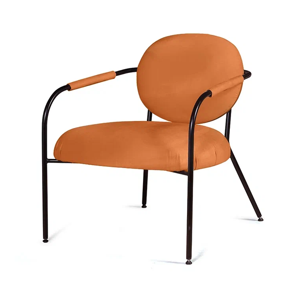 Лаунж кресло EGO, велюр терракот