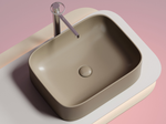 Умывальник чаша накладная прямоугольная (цвет Капучино Матовый) Element 505x380x150мм
