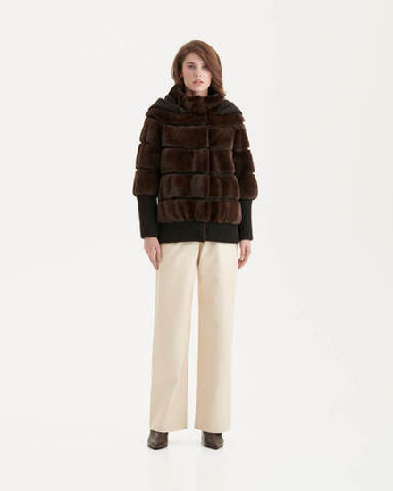 Жакет из меха норки