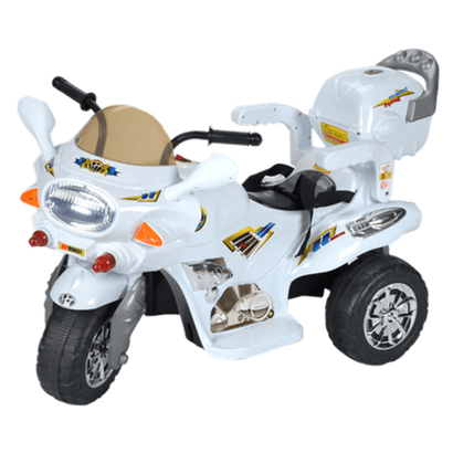 Детский трехколесный электромотоцикл "MalinaBay HT-99631" белый