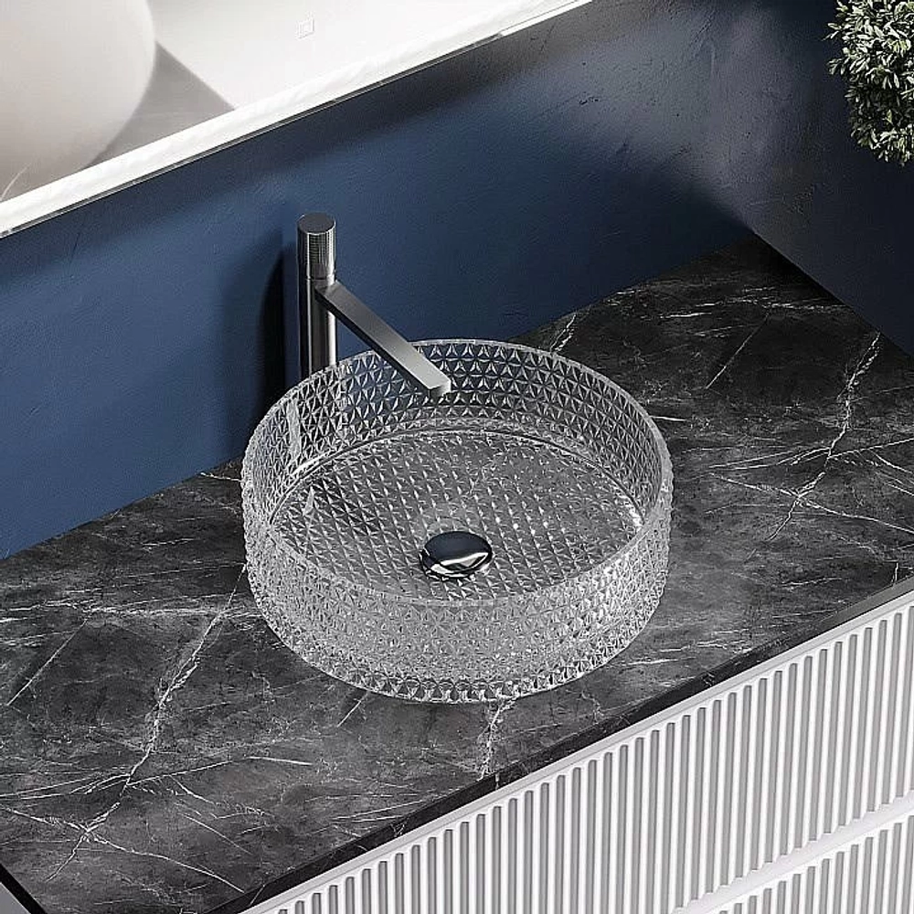 Раковина Ceramica Nova Cristal 36 CN6062 прозрачная