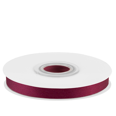 Лента атласная в цвете красное дерево, в 5 размерах, 1 шт.