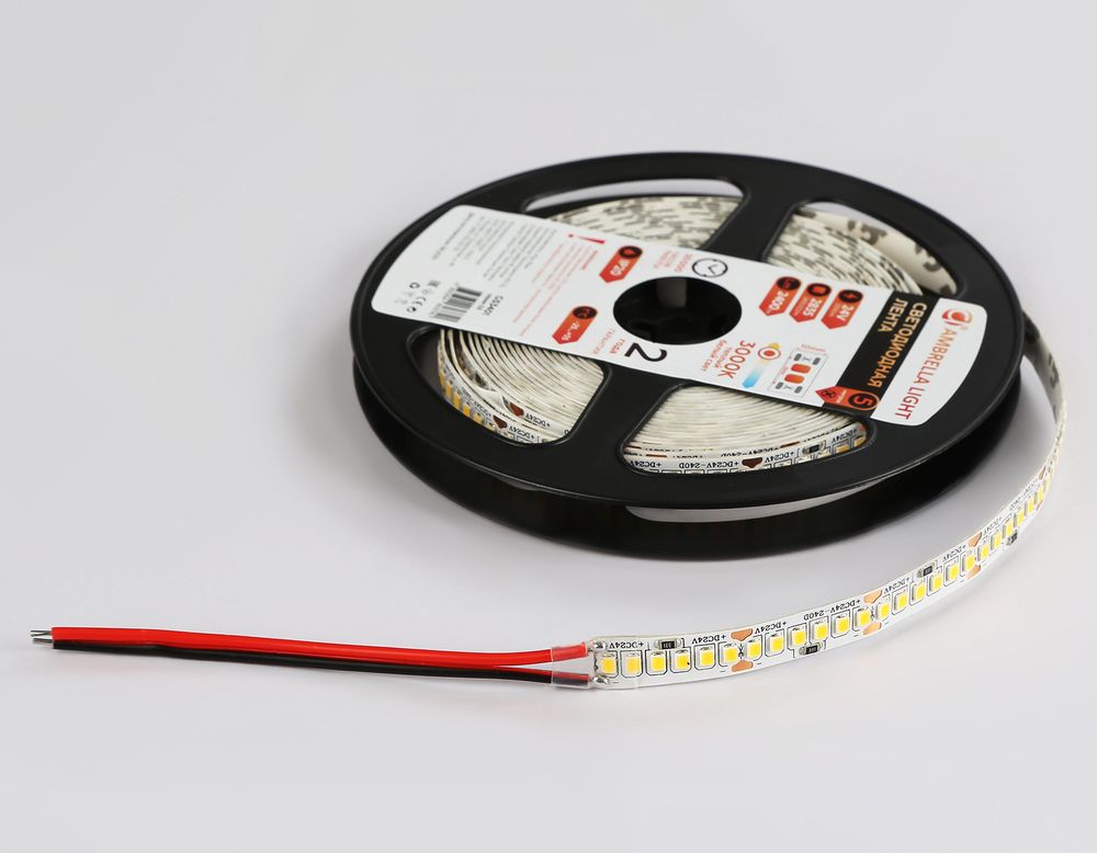 Ambrella Светодиодная лента Ambrella Light GS3401 2835 240Led /20W m/ 24V IP20 3000K 5m LED Strip 24V GS3401