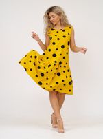 914 Сарафан "Горох/горчица" SveTekst (Акция)