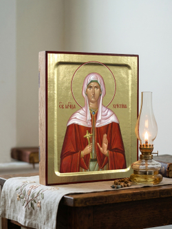 Икона Христины Тирской, мученицы (в багряном) на дереве: 125 х 160 (Синопсисъ)
