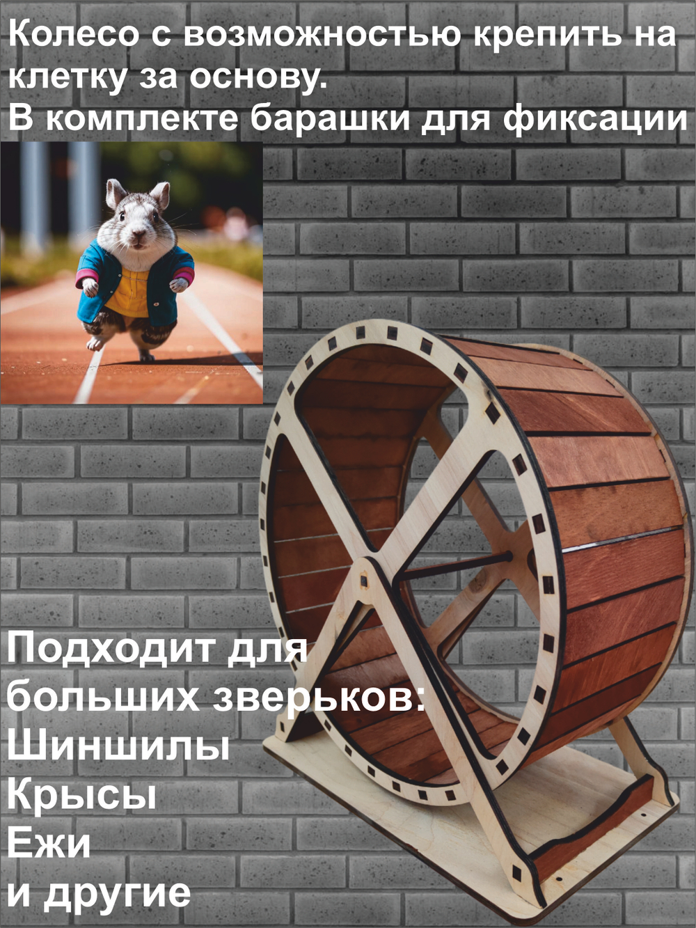 Беговое колесо для грызуна 30см