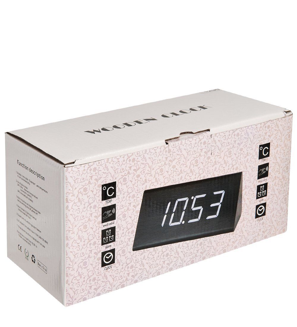 ЯЛ-07-21/11 Часы электронные бол. треугольные (белые с зеленым циферблатом)