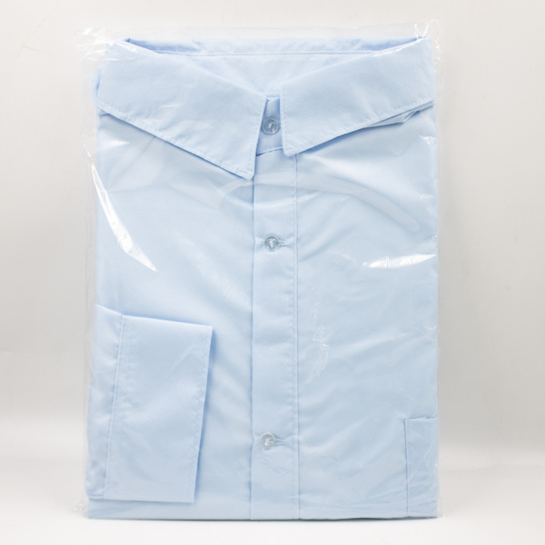 Рубашка мужская голубая ЭКОНОМ (не фабричная)