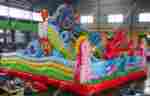 Коммерческий надувной батут "В гостях у Львёнка" 8*8*6 м