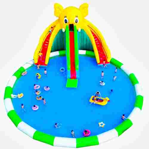 Надувной наземный аквапарк «Морской слон» 23*15*6 м, размер бассейна 15*15*0.8 м