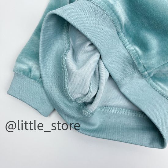 Комплект велюровый "Пушок" Морская волна