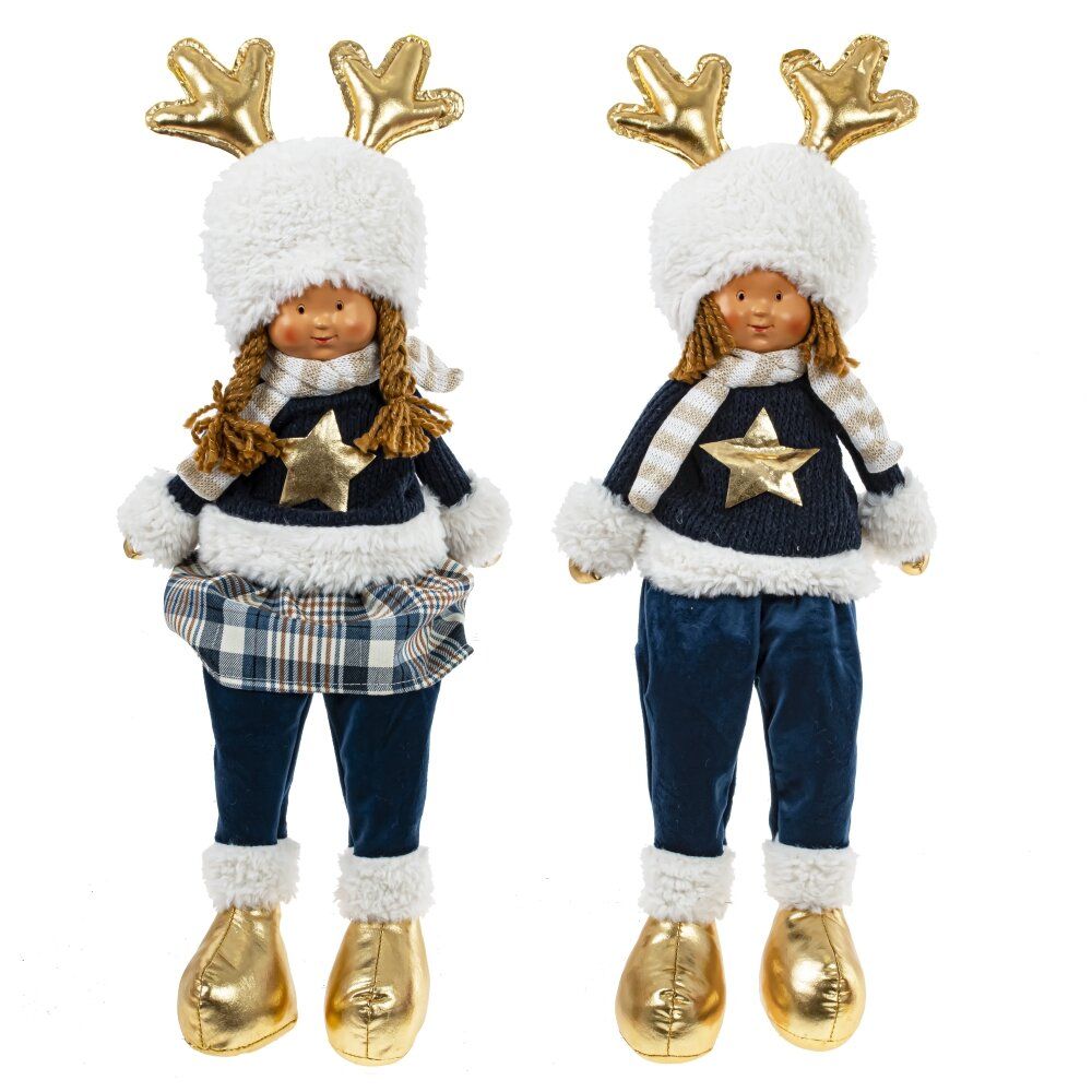 GAEM Игрушка набивная "Мальчик, Девочка", L20 W12 H56/30 см, 2в.