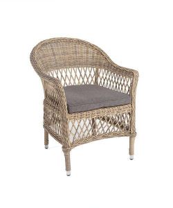 "Сицилия" плетеный стул из искусственного ротанга, цвет соломенный