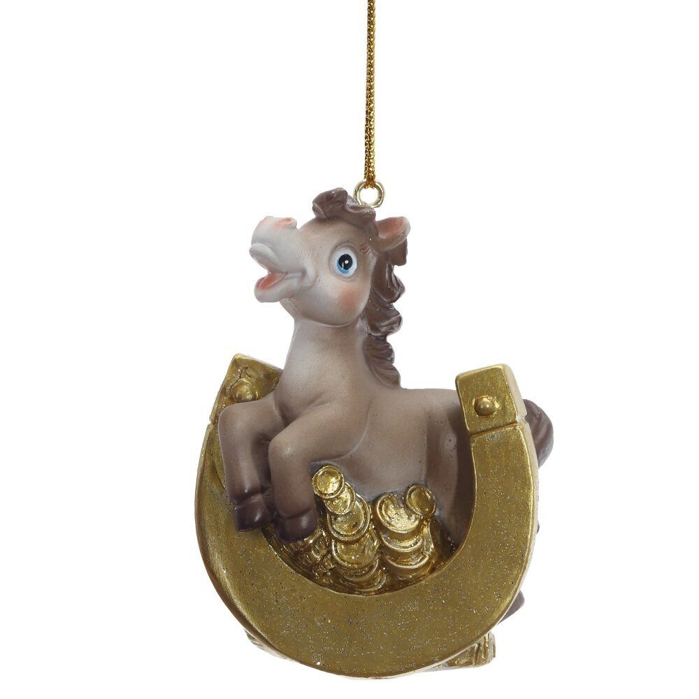 GAEM Фигурка декоративная подвесная "Лошадка", L5 W3 H7,5 см, 6в.