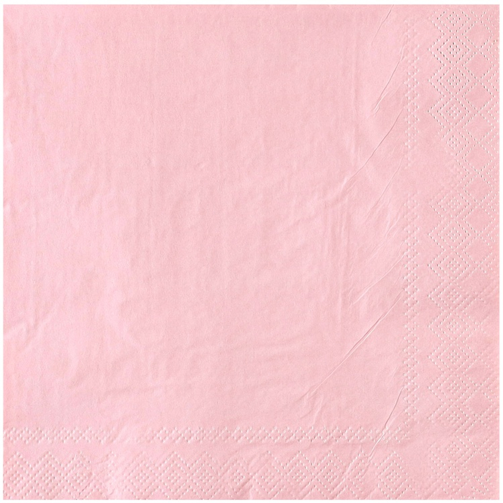 Салфетка в нежно-розовом цвете, 33 см, 12 шт