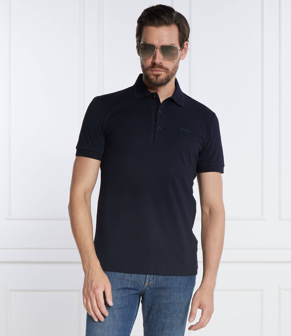 Поло Paule 4 BOSS GREEN - темно-синий(50469391)