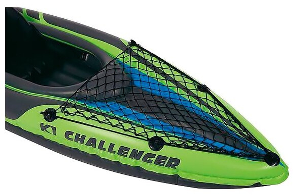 Каяк INTEX CHALLENGER К1, 68305, коричневый, синий