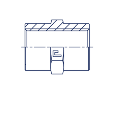 Соединение PS BSP 1/4 - BSP 1/2