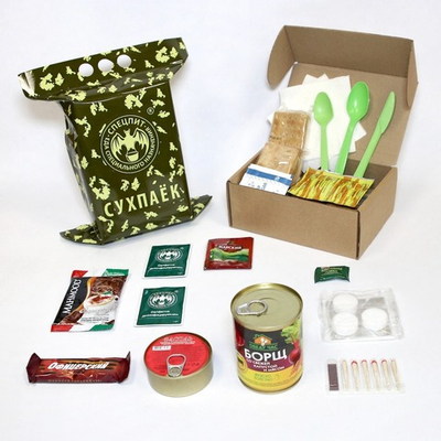 Сухой паек разовый Обед Вариант 1 (ИРП-Обед1) СПЕЦПИТ