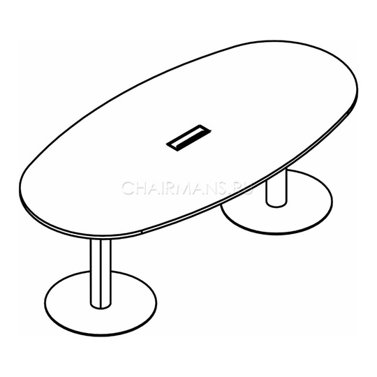 Конференц стол Skyland IMAGO ПРГ-3 белый/алюминий