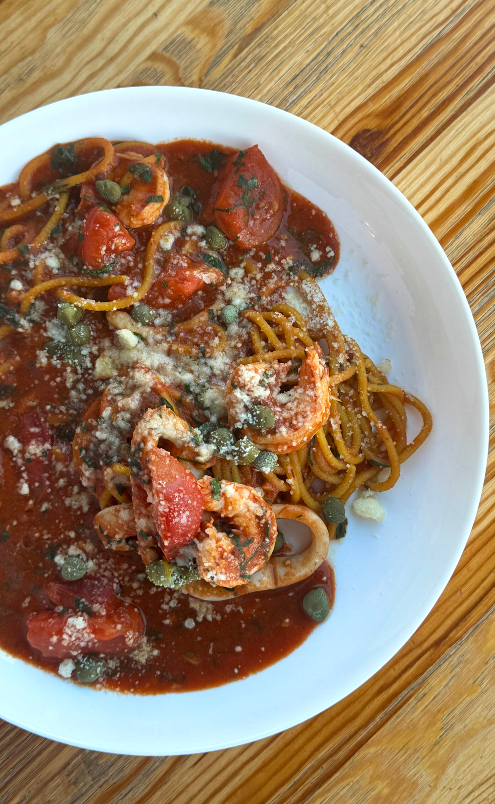 Макароны (паста) с морепродуктами