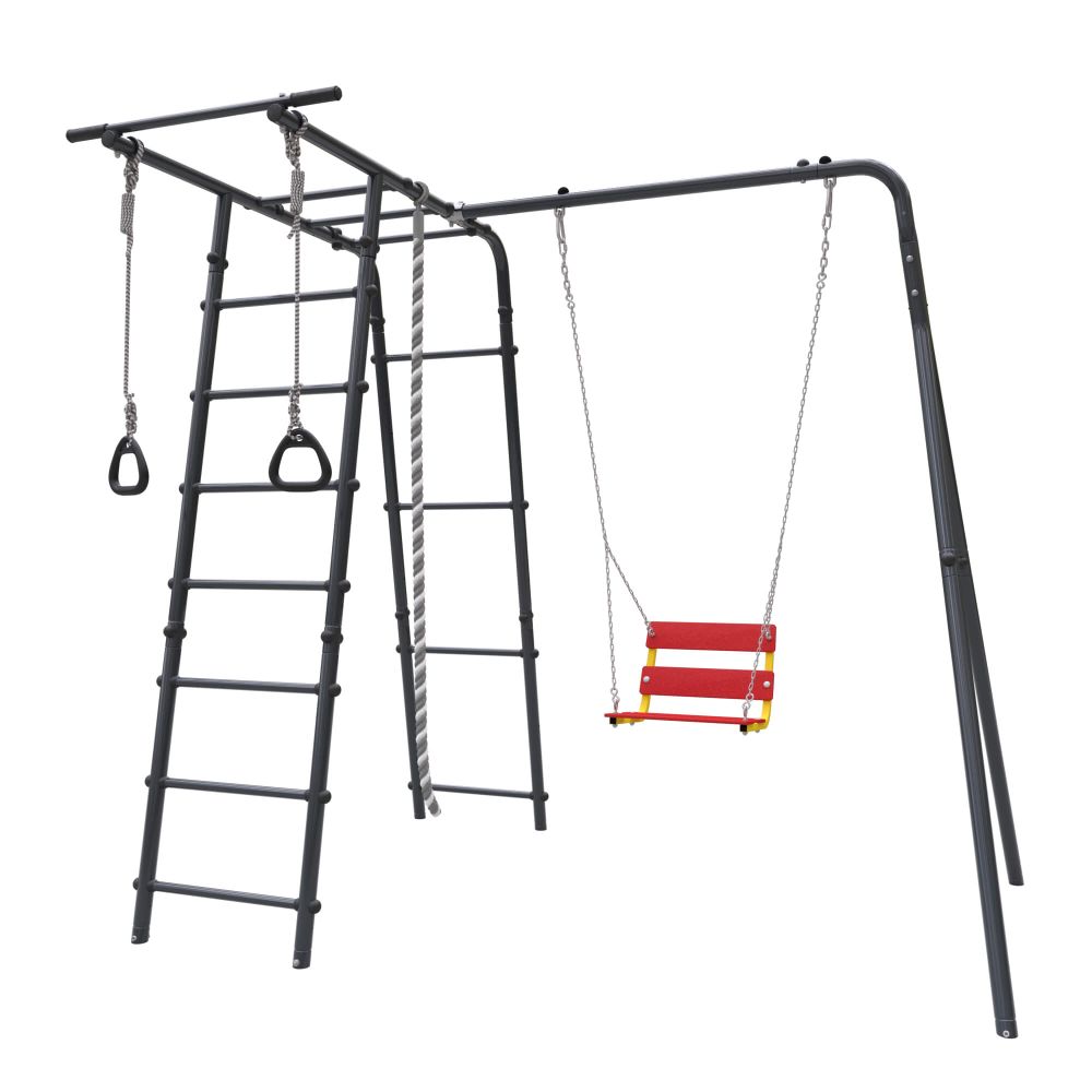 ROMANA Полянка (антрацит) (с цепными качелями)