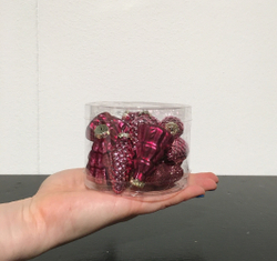 Набор елочных игрушек 14шт House of Seasons Шишка/Звезда/Елка Ягодный смузи в прозрачной коробке