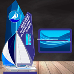 Акриловый приз Парусный спорт 3534-220