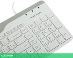 Клавиатура A4Tech Fstyler USB slim White белый/серый (FK25)